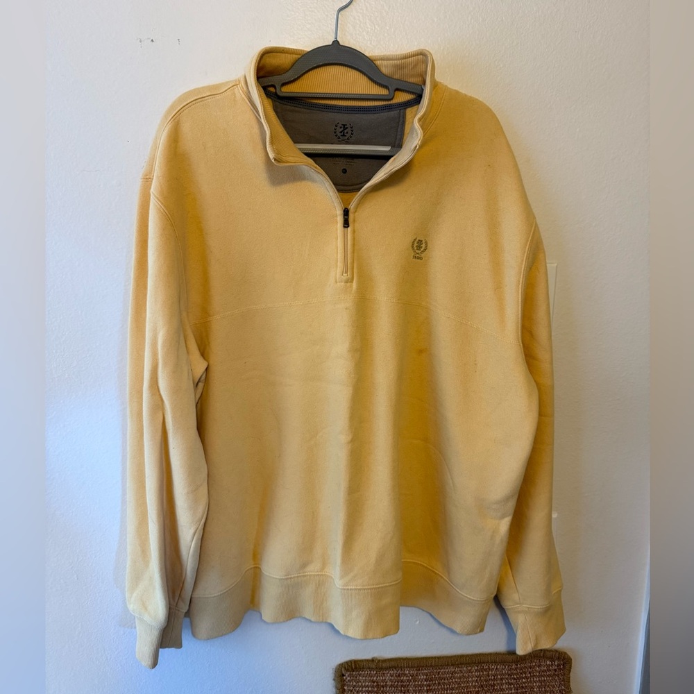 Izod Yellow Quarter-Zip Jacket